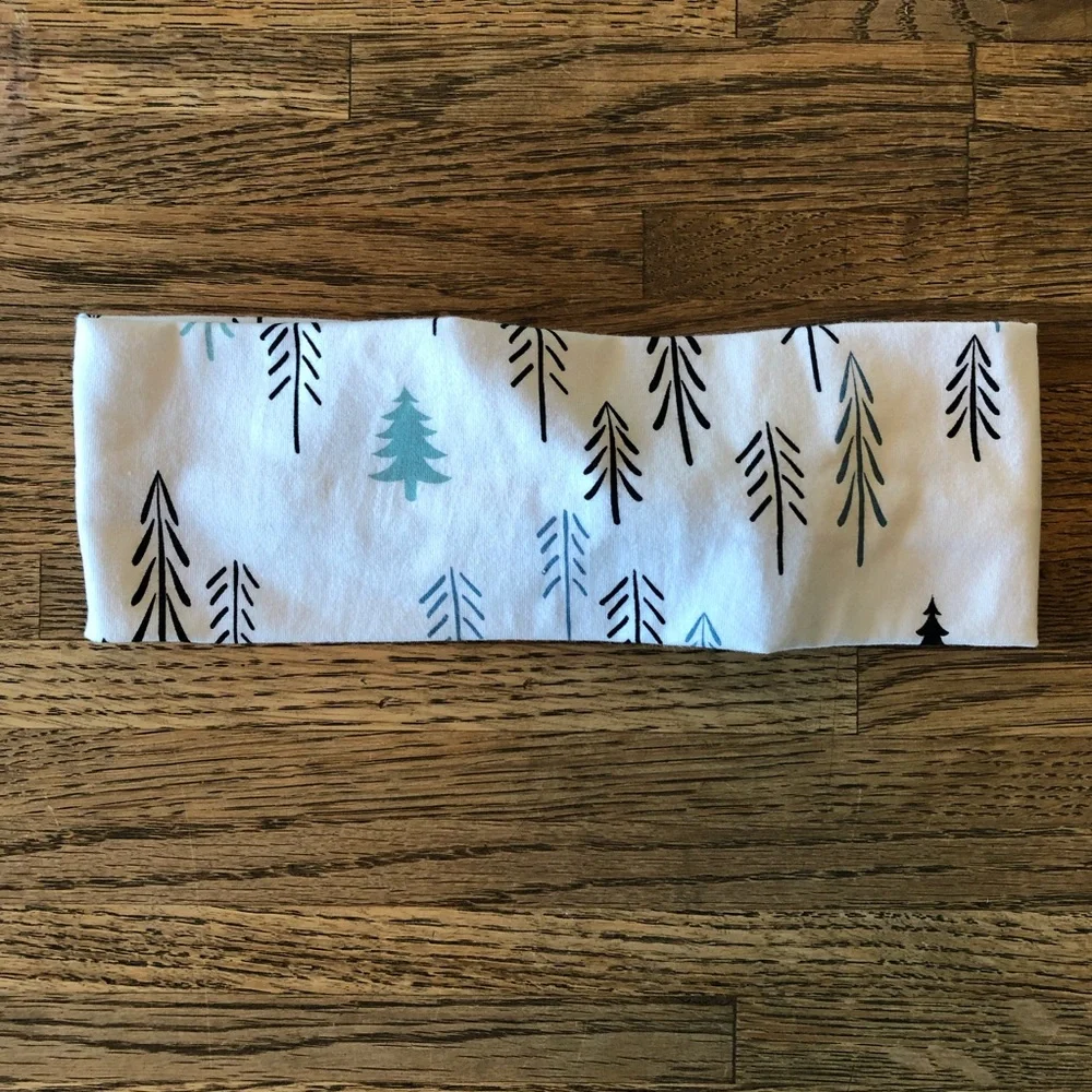 Pine Trees Twist Headband NEW Handmade
